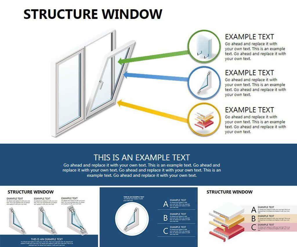 Structure Window PowerPoint diagrams
