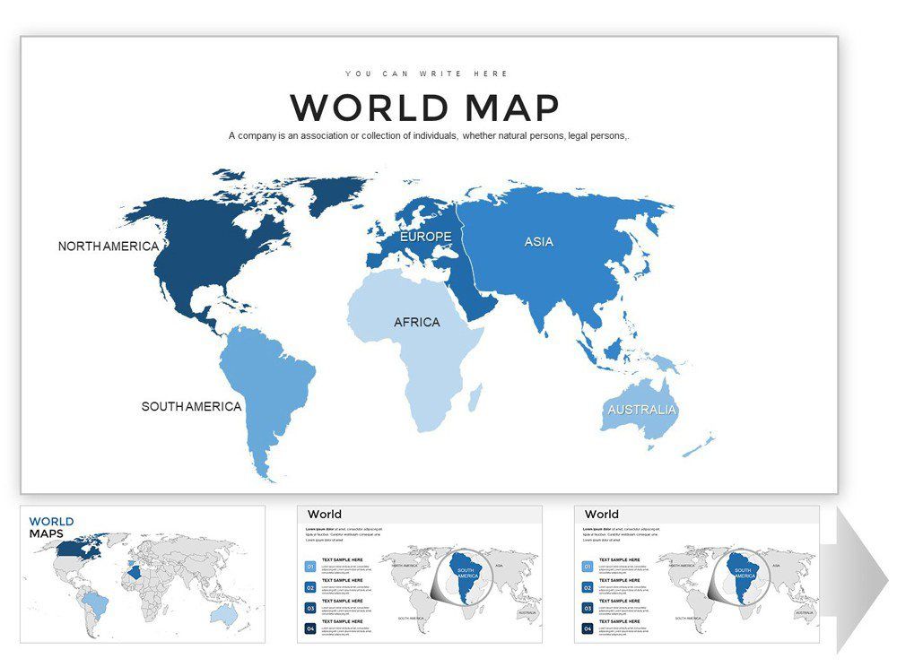 Maps of the World PowerPoint Template: Download PPT