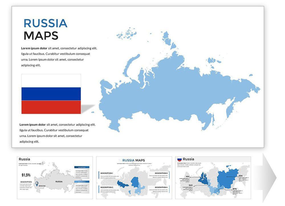 Russia PowerPoint Maps Template Download PPT   Slide1 