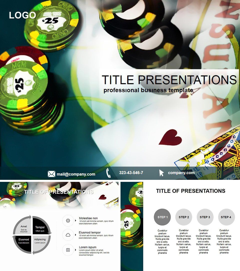 Casino Rate PowerPoint templates