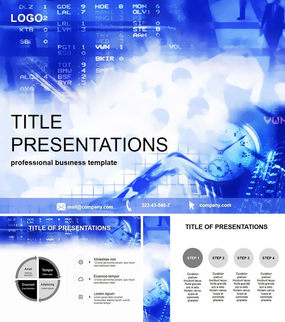 Trading and market trends PowerPoint Template