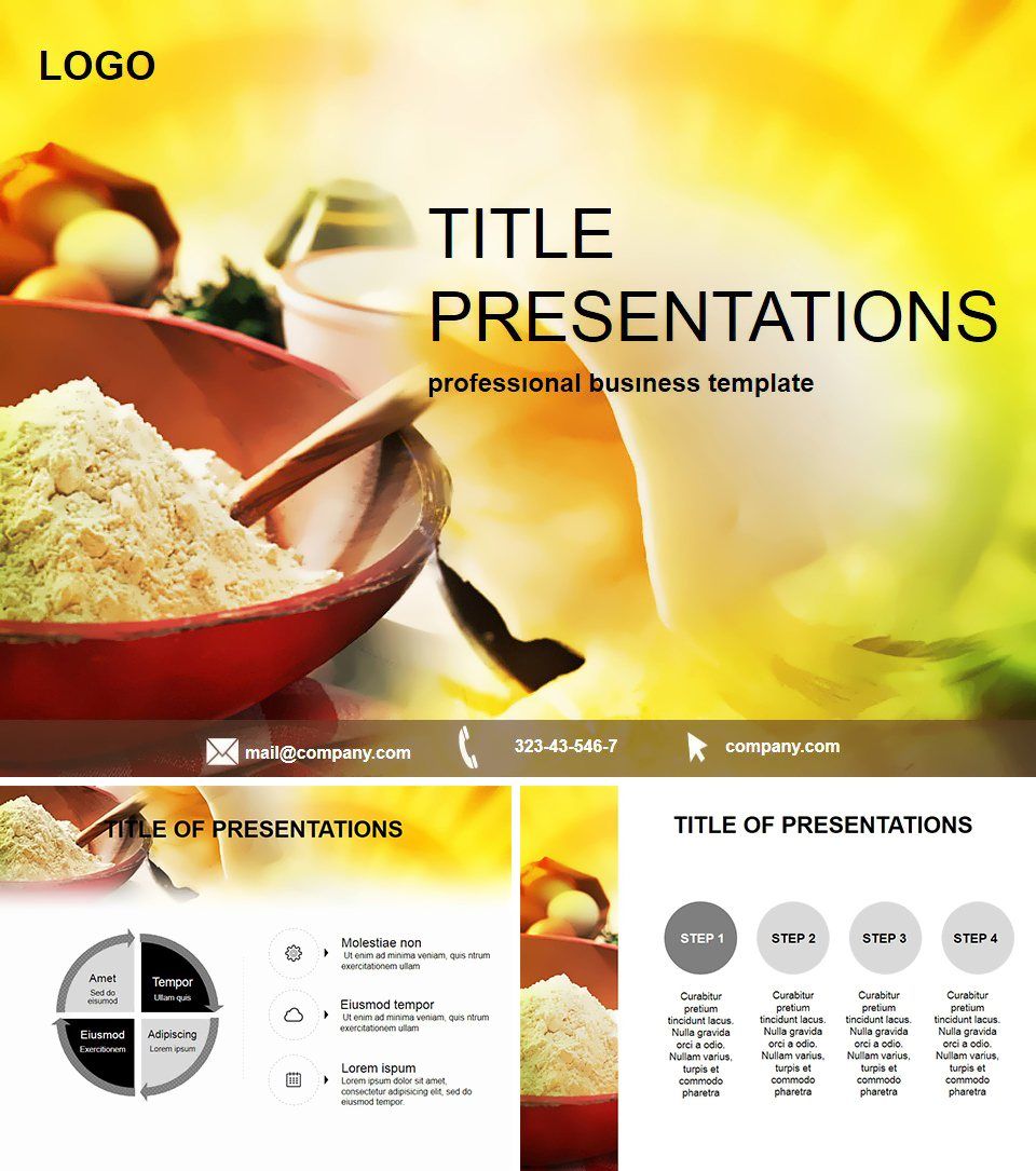 Baking Flour Professional PPT Template