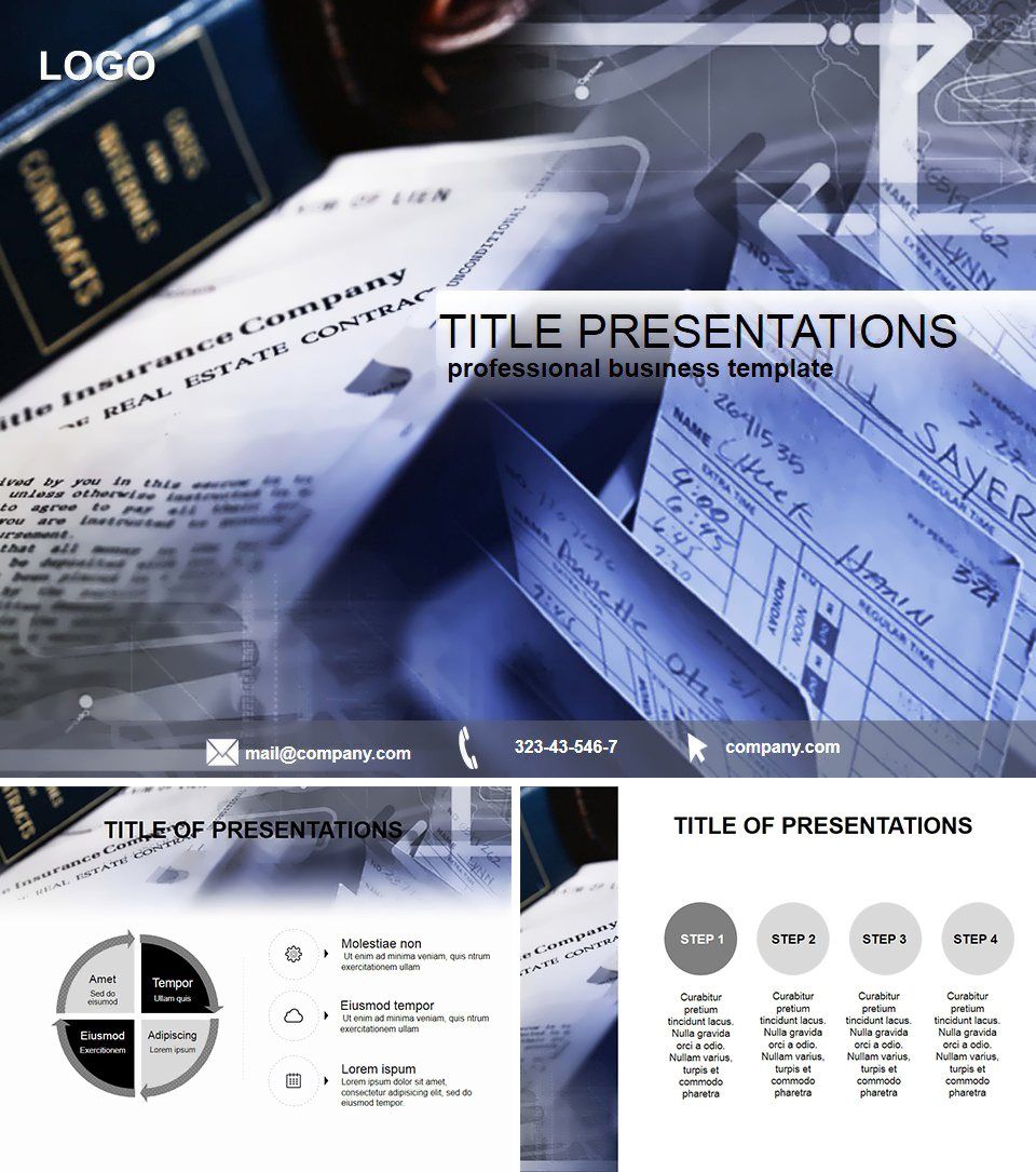 Statute of the enterprise PowerPoint Template | ImagineLayout.com