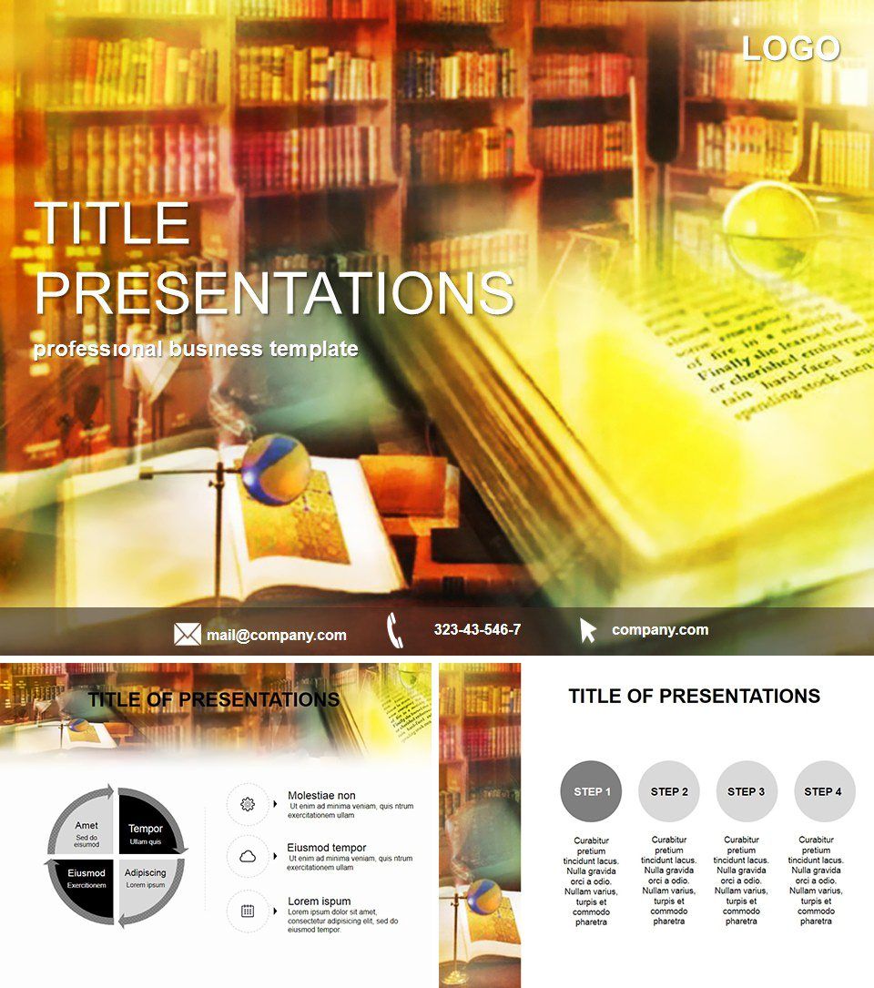 Secrets of knowledge PowerPoint Template