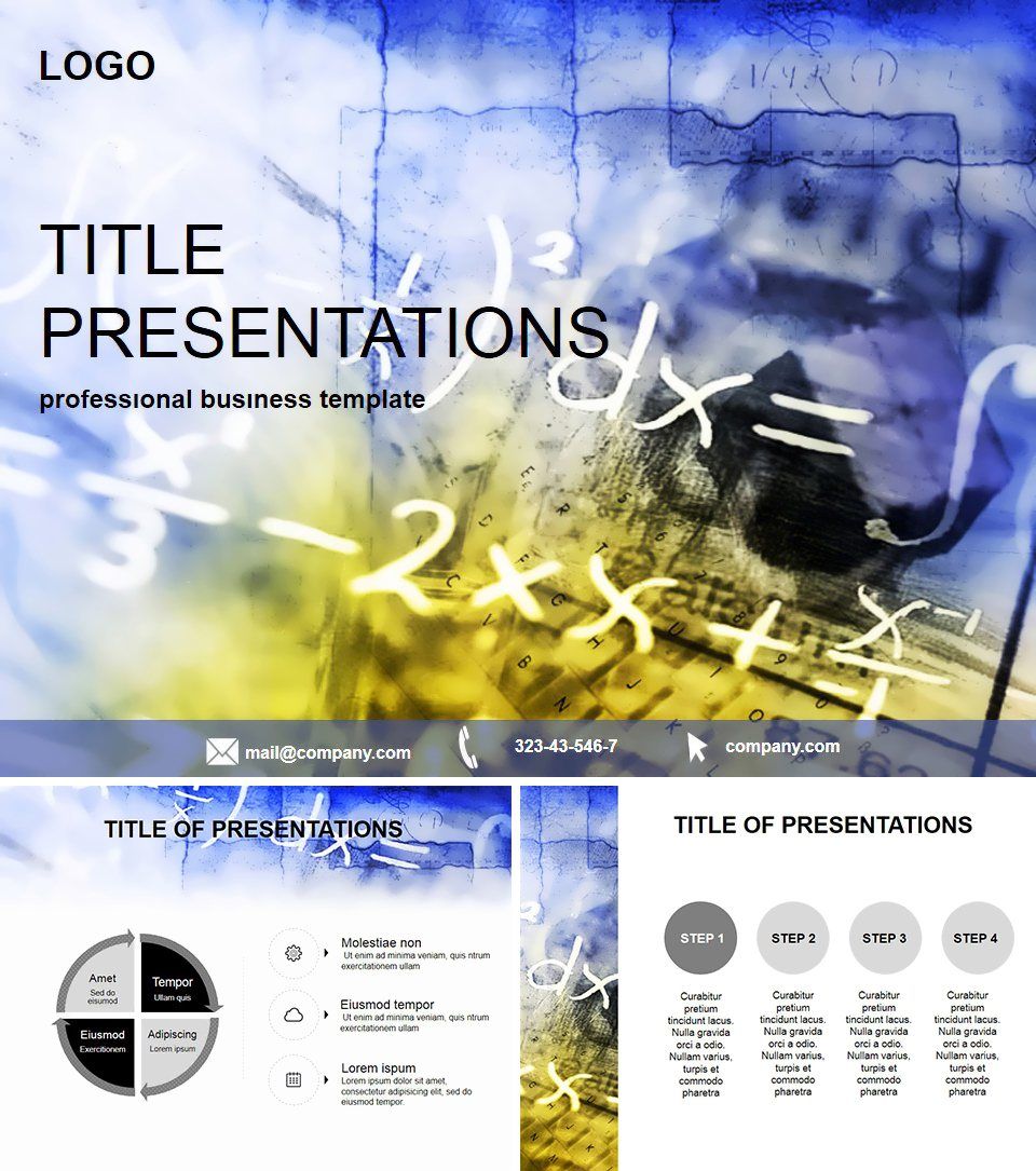 Math Calculation PowerPoint Template