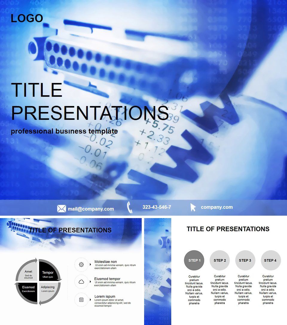 Connection internet PowerPoint Template