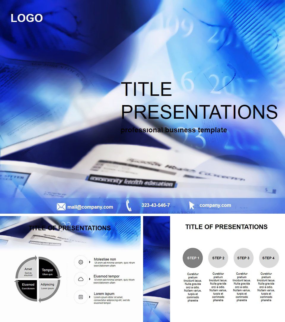 Stock market reports PowerPoint Templates | ImagineLayout.com