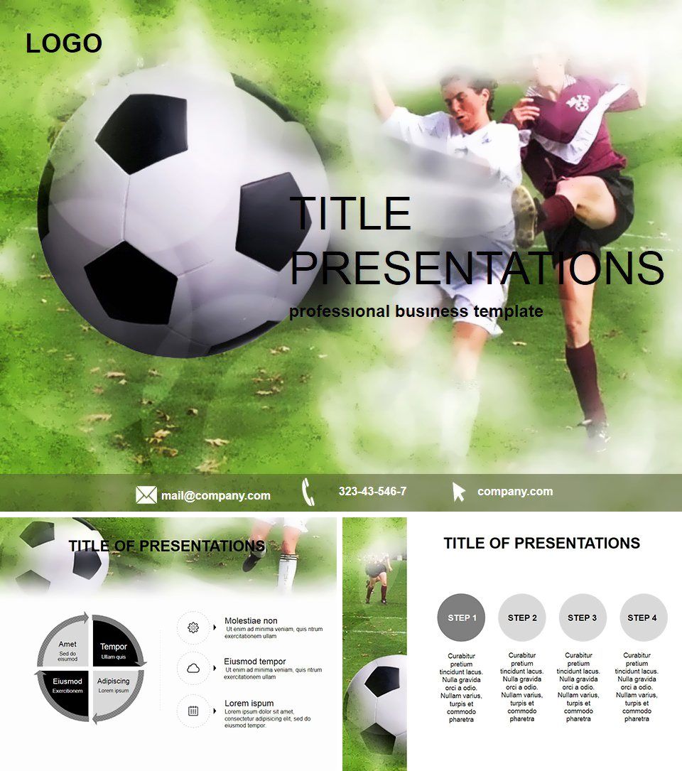 Football cup PowerPoint Template