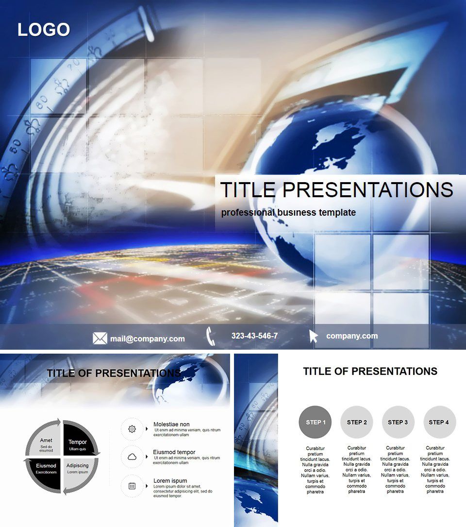 Computer networking PowerPoint Template