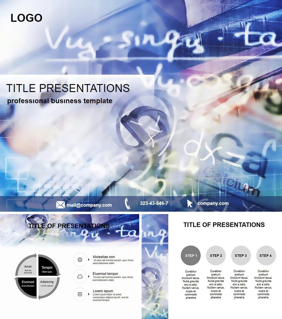 Mathematical Statistics PowerPoint Template