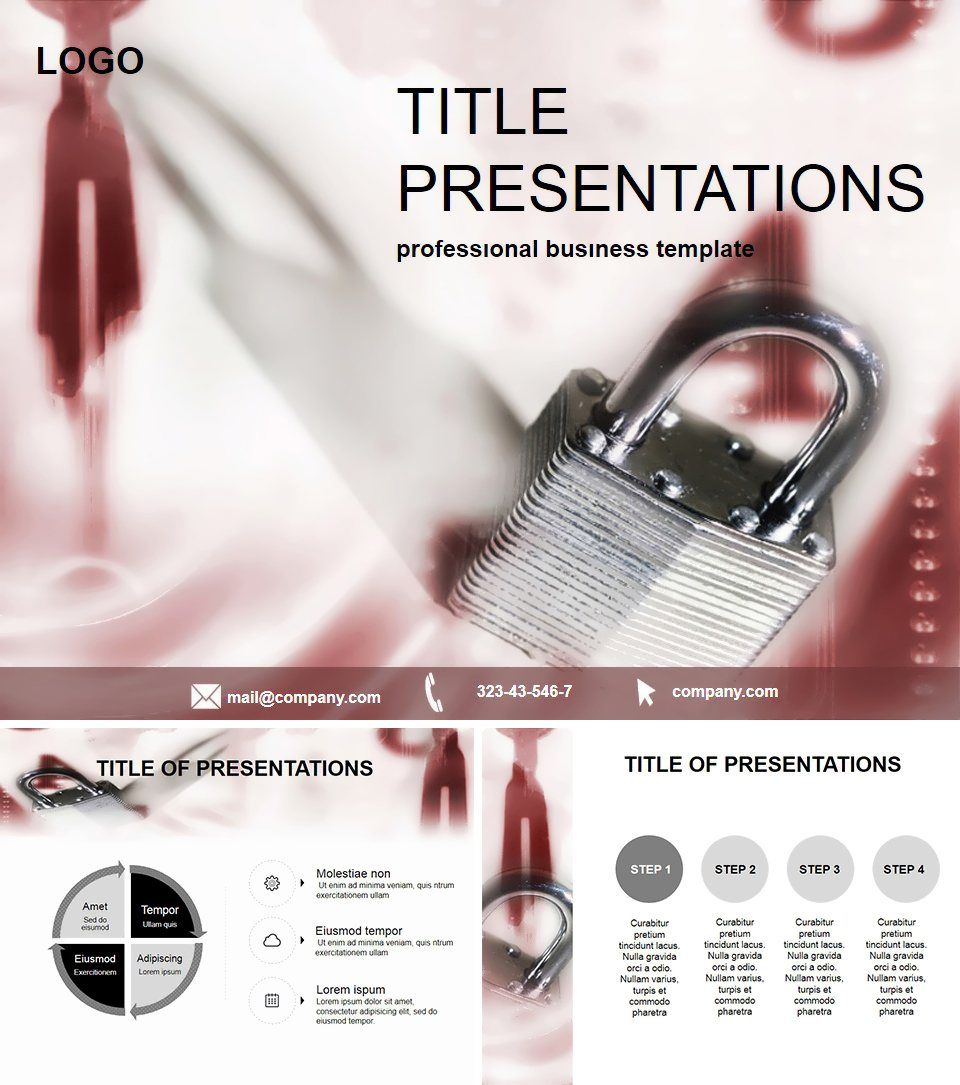 Restricted access PowerPoint Template