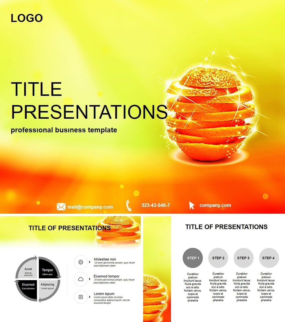 Exotic Fruit Powerpoint Templates 2134