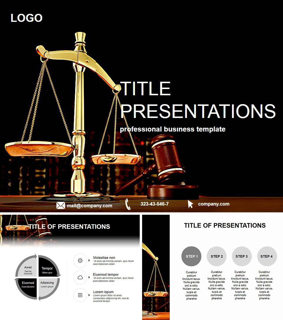 Judicial Authorities PowerPoint Template