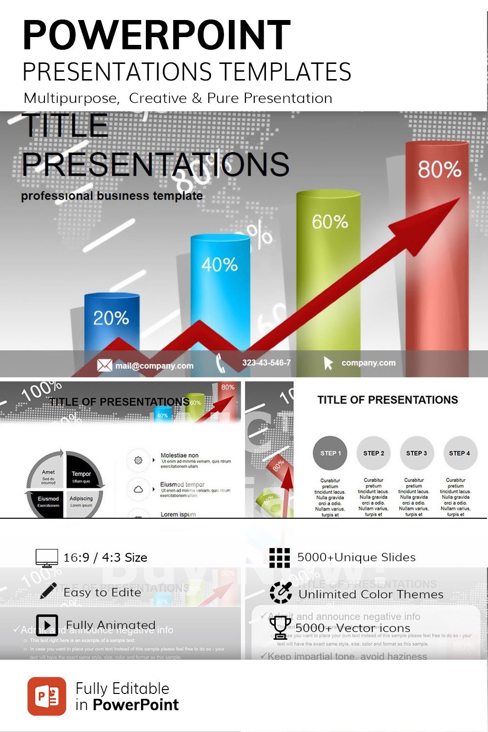 Stock market analysis PowerPoint template | ImagineLayout.com