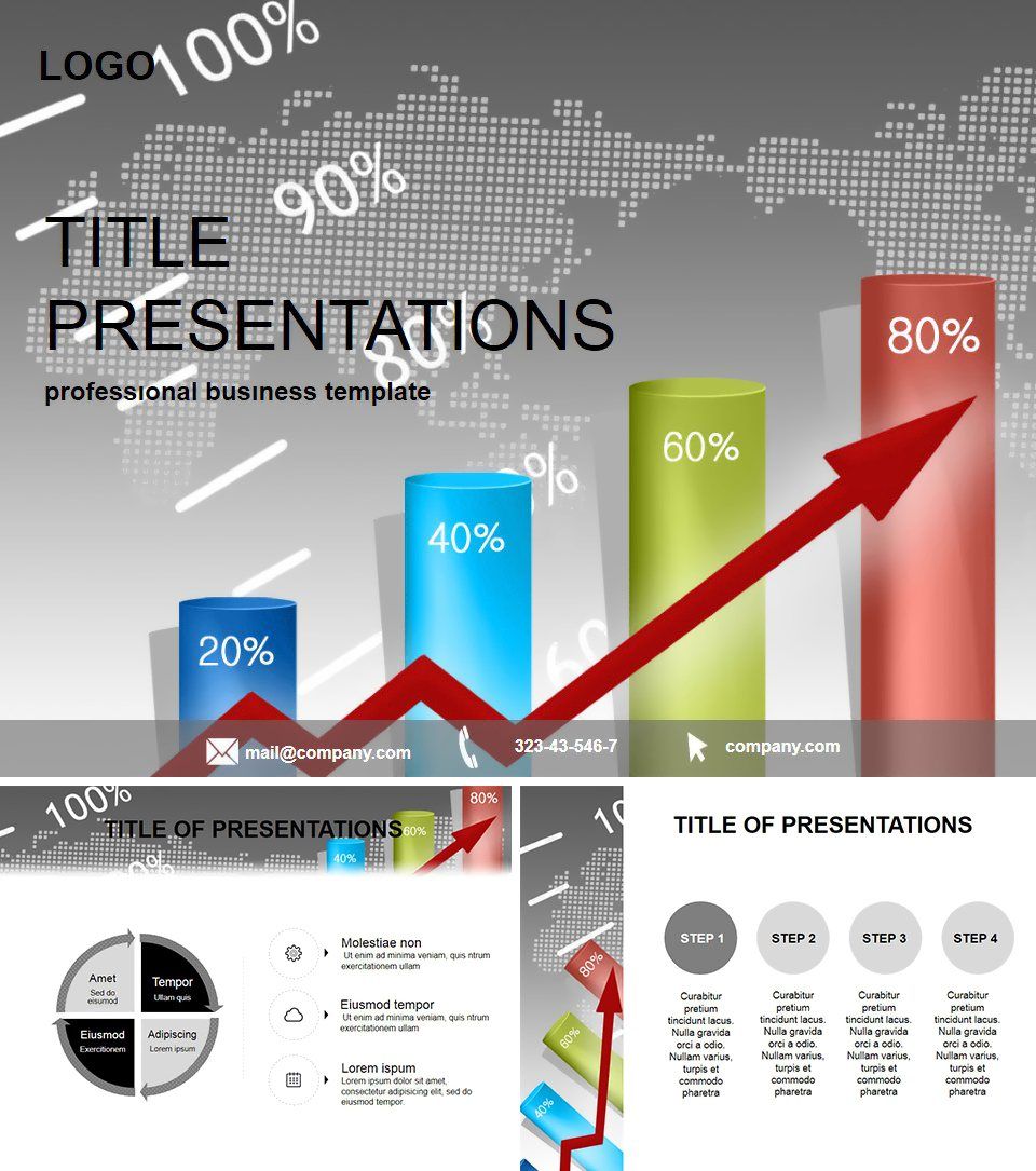 Stock market analysis PowerPoint template