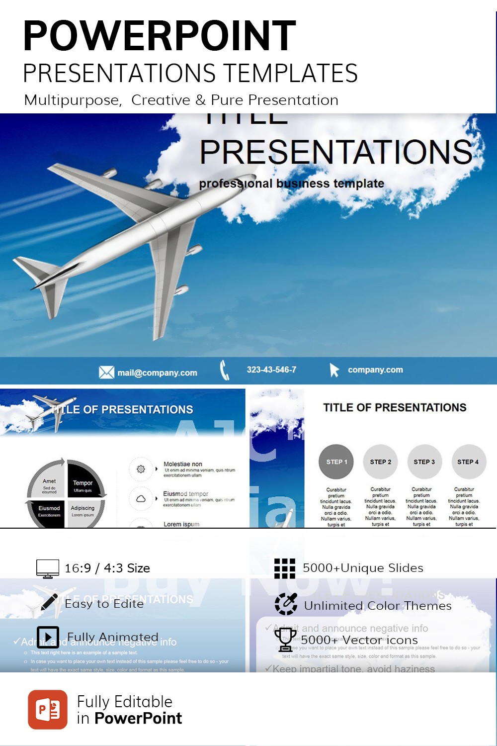 Airline Ppt Template Free Download