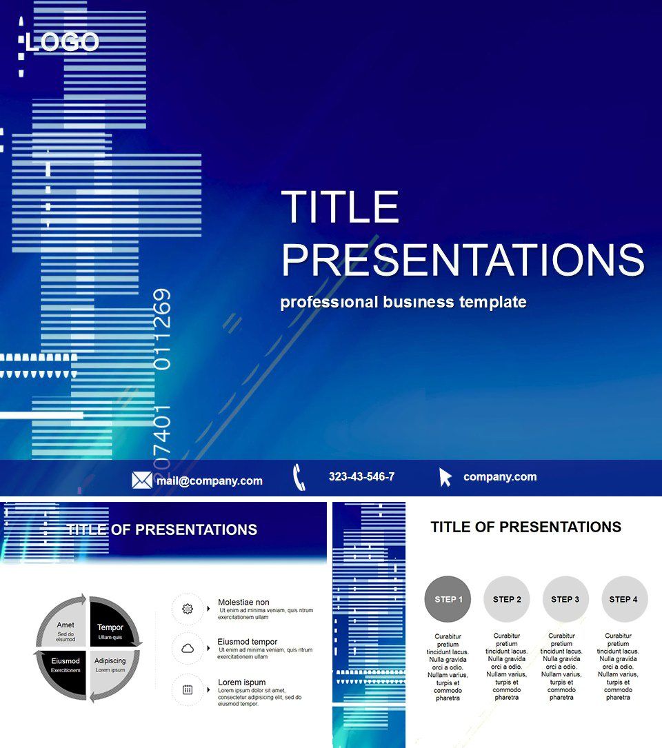 Barcode PowerPoint template