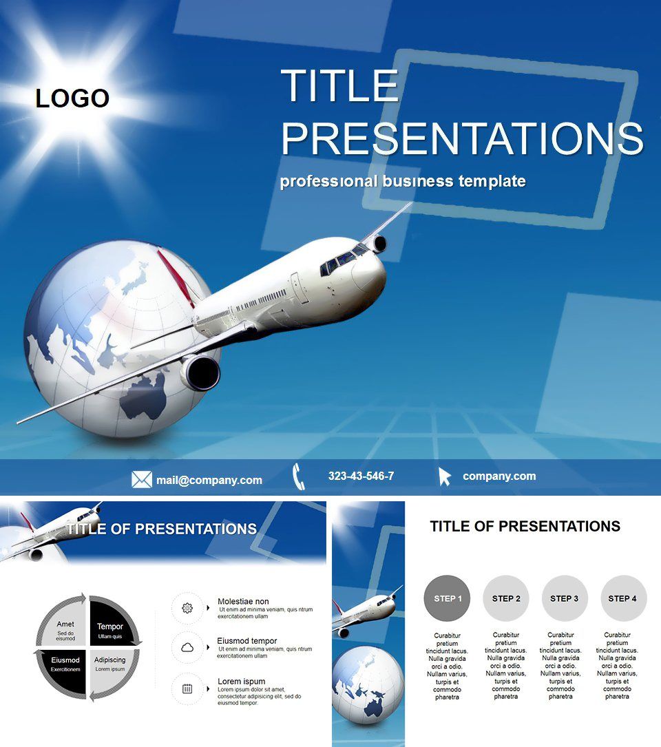 Airplane PowerPoint Template