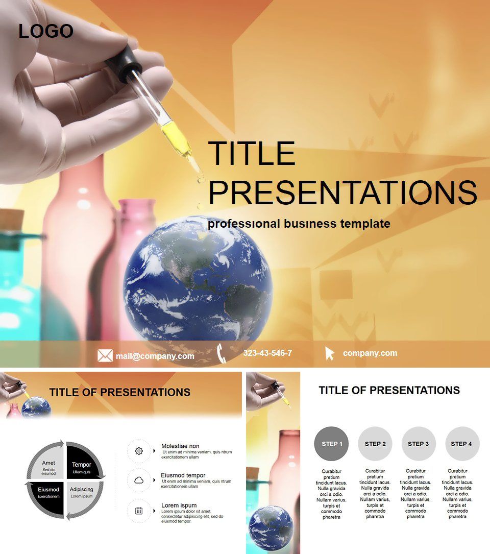 Chemistry World PowerPoint Template for Global Lessons