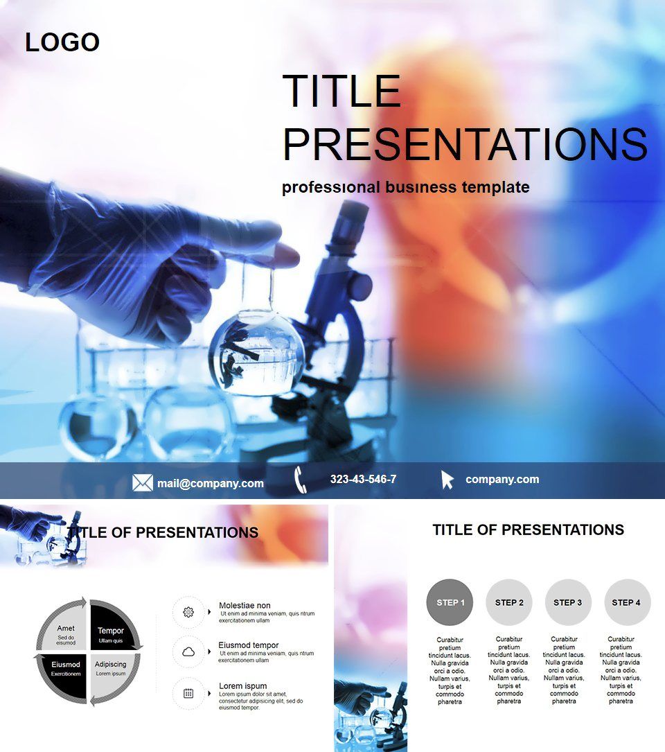 Laboratory Experiments PowerPoint template