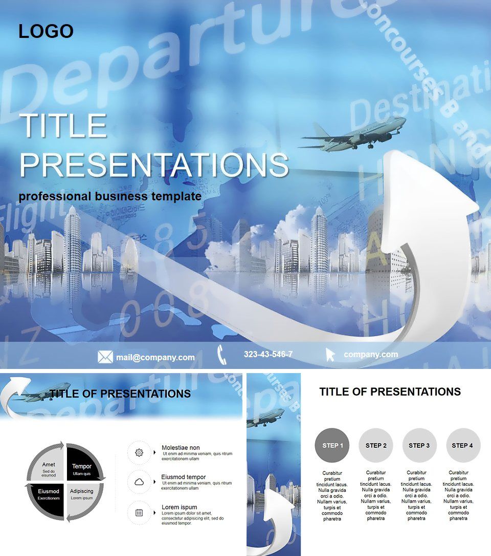 Flight Direction PowerPoint templates