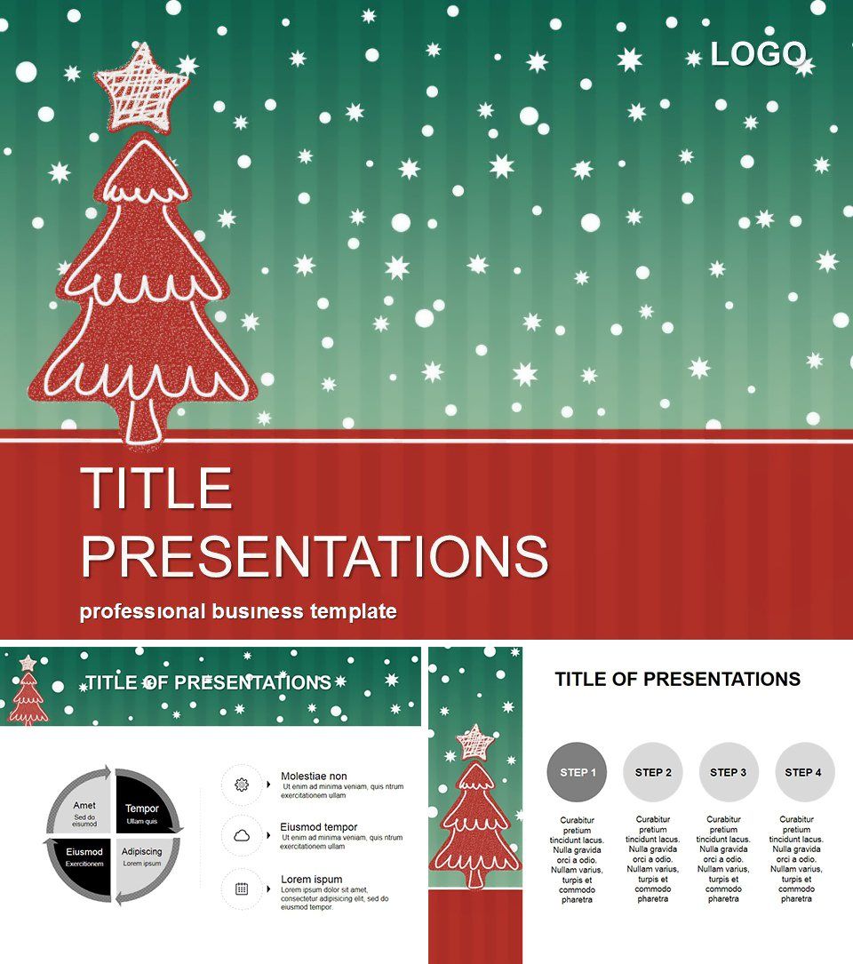 Christmas Tree for the Holidays PowerPoint Template