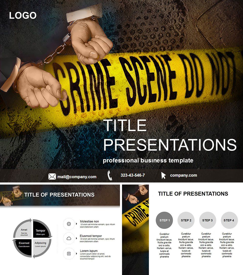 Thief Caught PowerPoint Templates