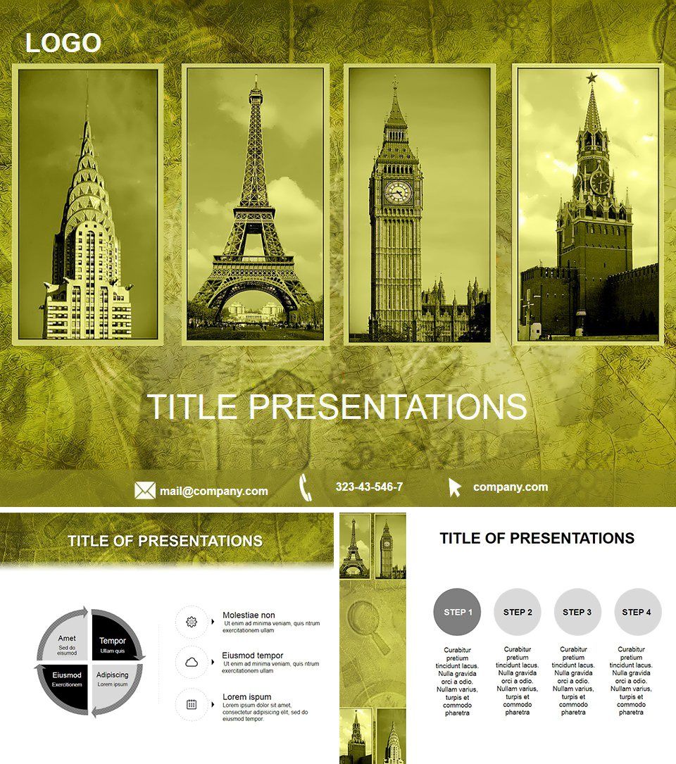 Main Sights PowerPoint Templates | ImagineLayout.com