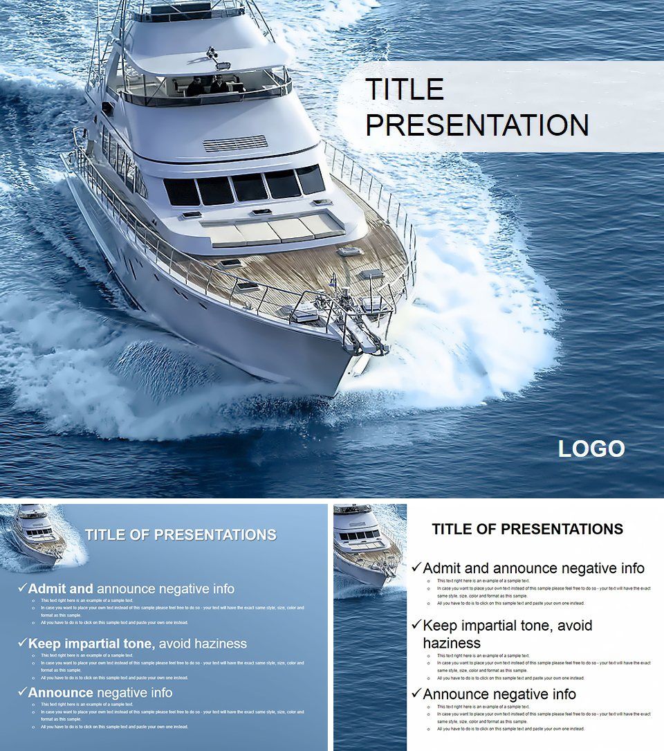 Private Cruise PowerPoint Template: Presentation