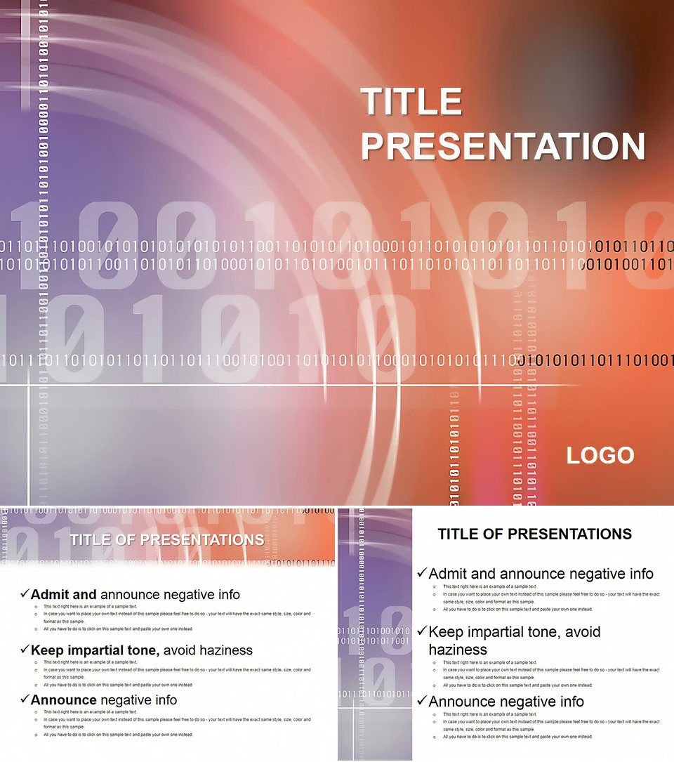 Futuristic Numerical Code PowerPoint Template