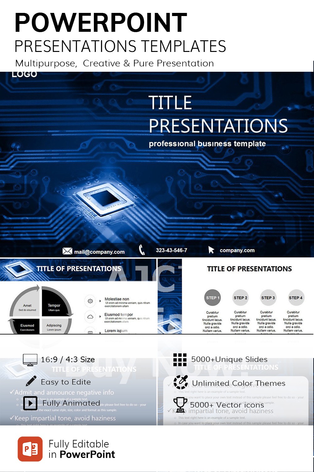 Chip Technology PowerPoint Templates
