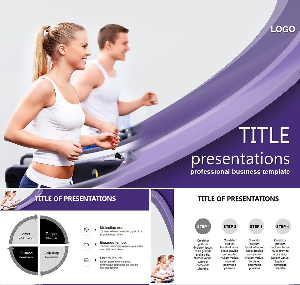 Stride to Success: Dynamic Sport Running PowerPoint Template ...