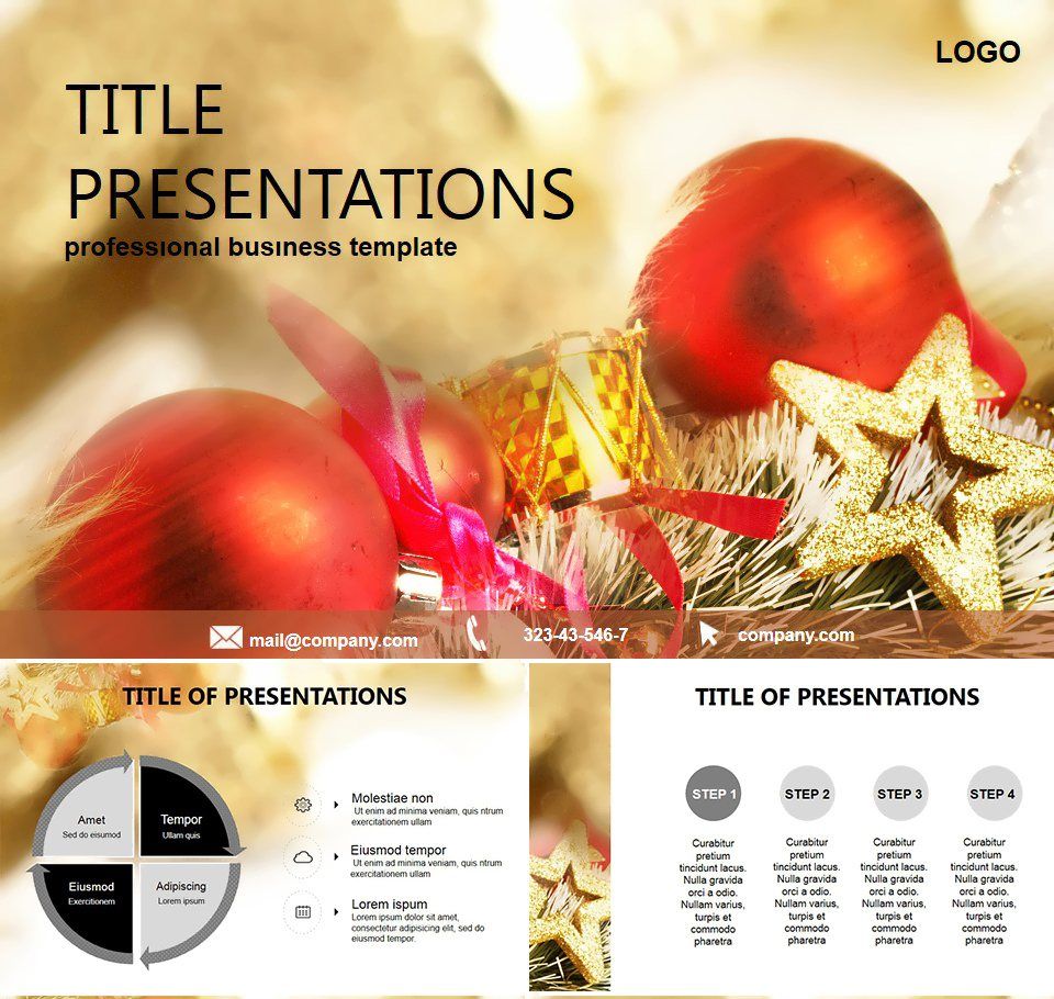 Christmas Peace PowerPoint Template: Presentation