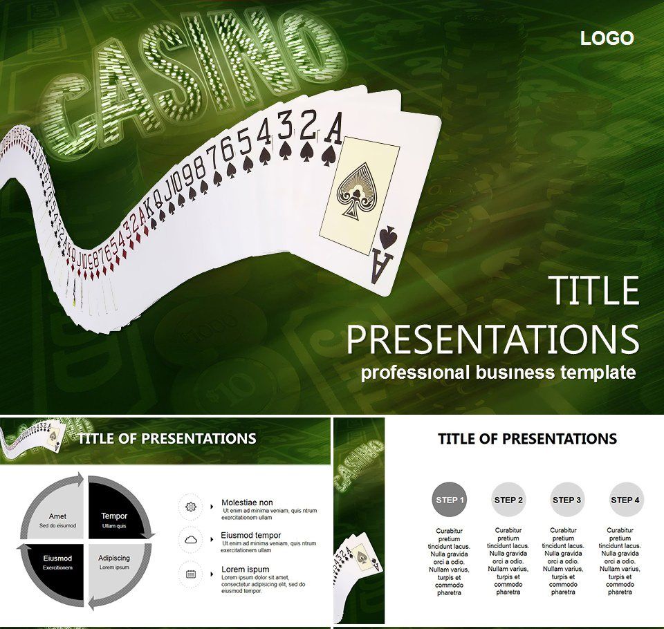 Casino Card Game PowerPoint Templates