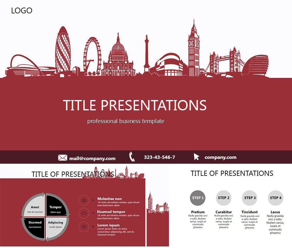 Popular Tourist Destinations PowerPoint Template