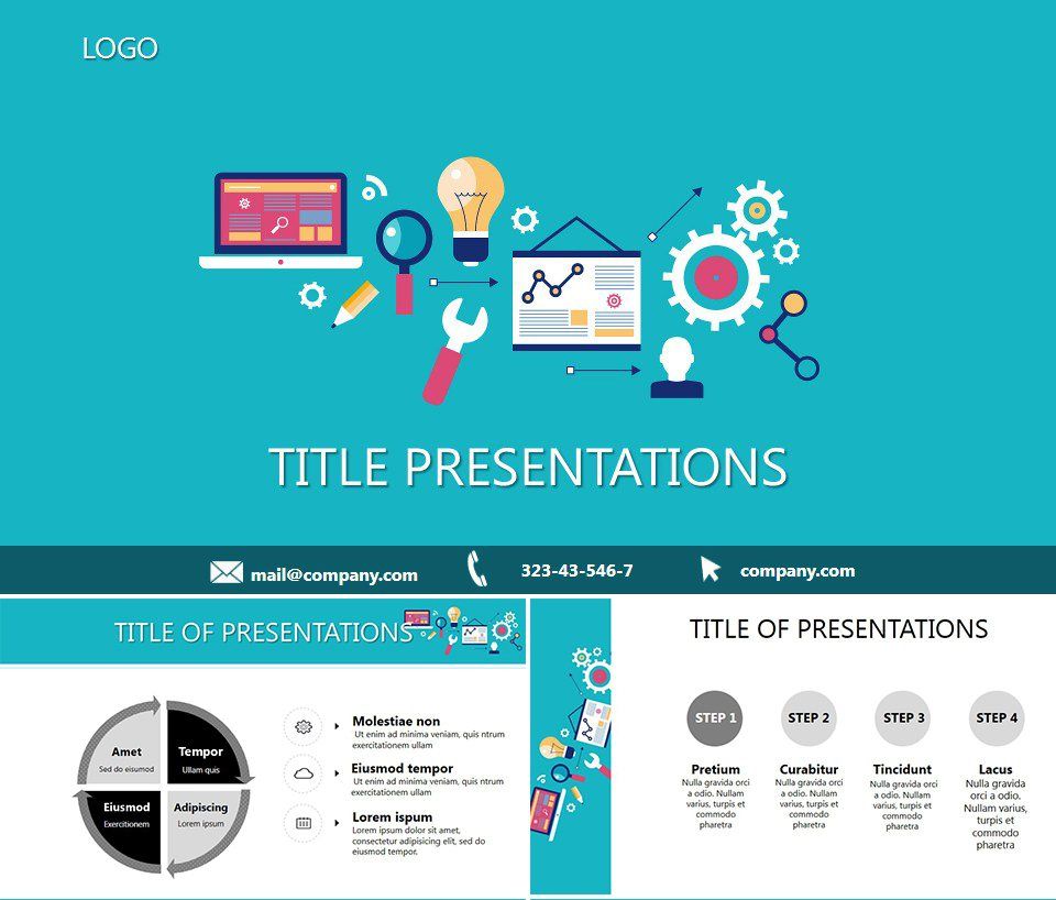 Web development PowerPoint template