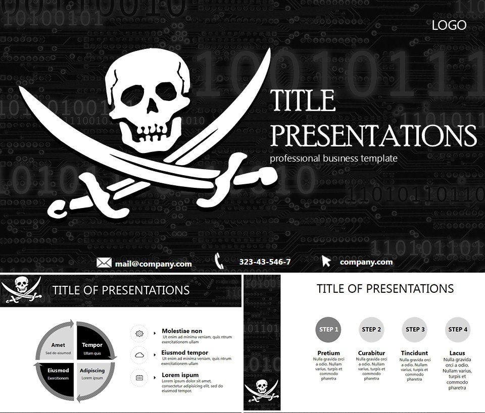 Hacker Pirate Powerpoint Template