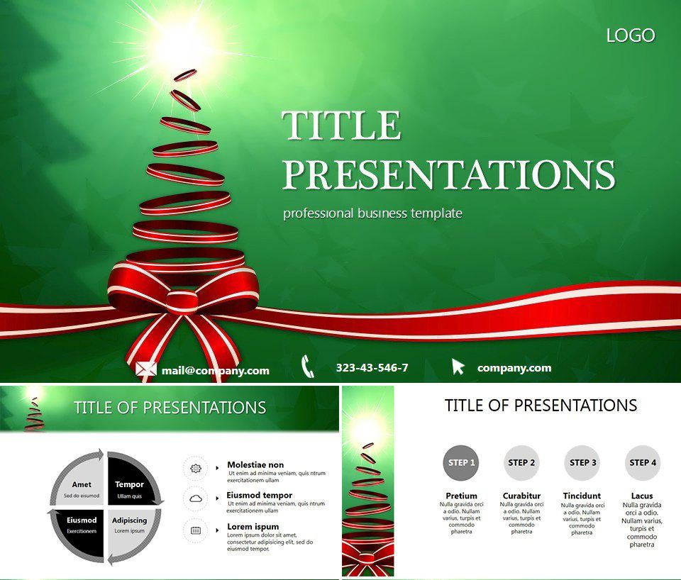 Bright Holiday - Christmas PowerPoint template