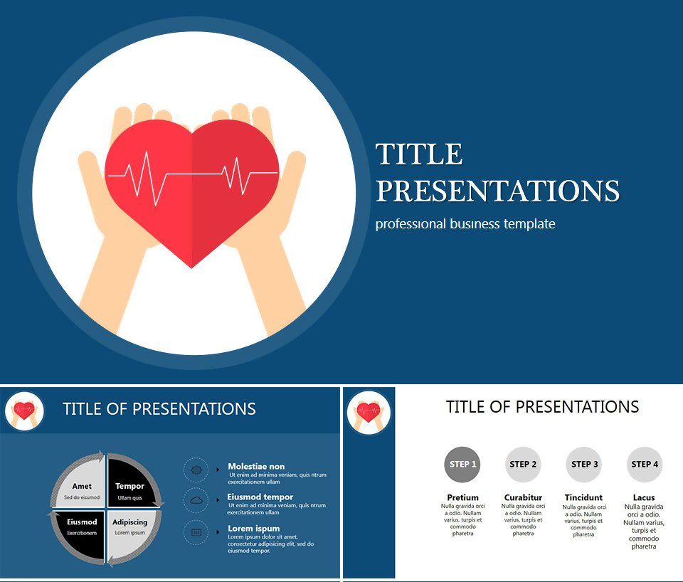 Healthy Heart PowerPoint template