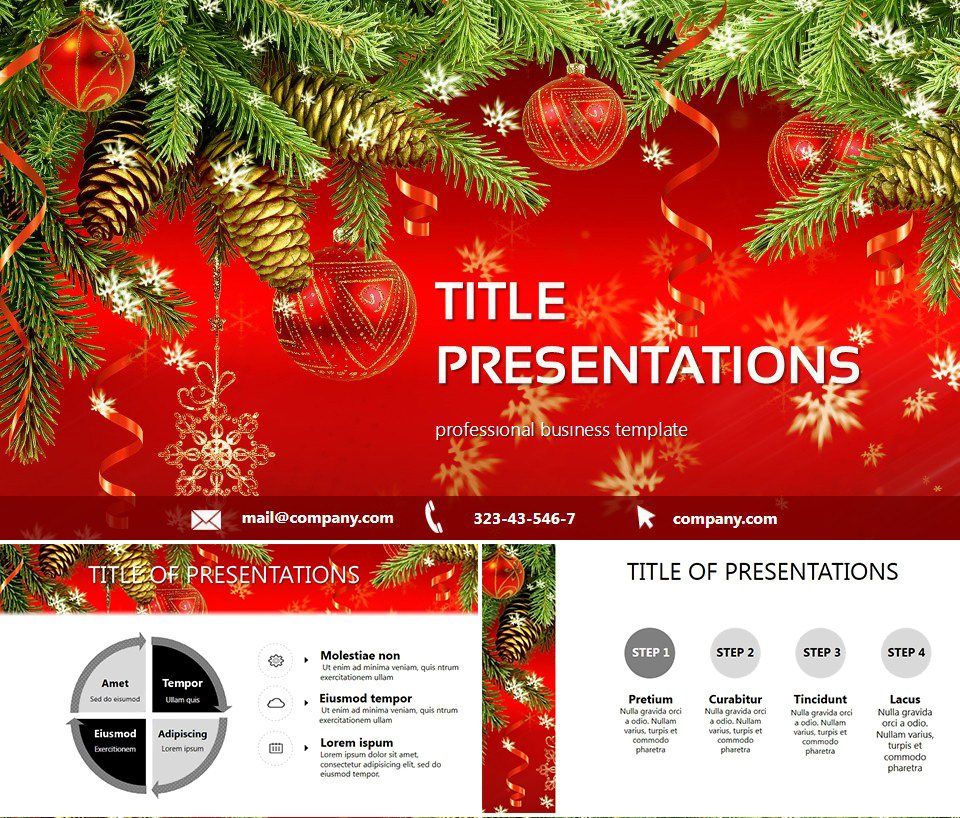 Miracles Christmas PowerPoint Template - Download PPT Presentation