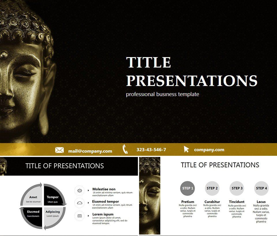 Gautama Buddha PowerPoint Template: Presentation