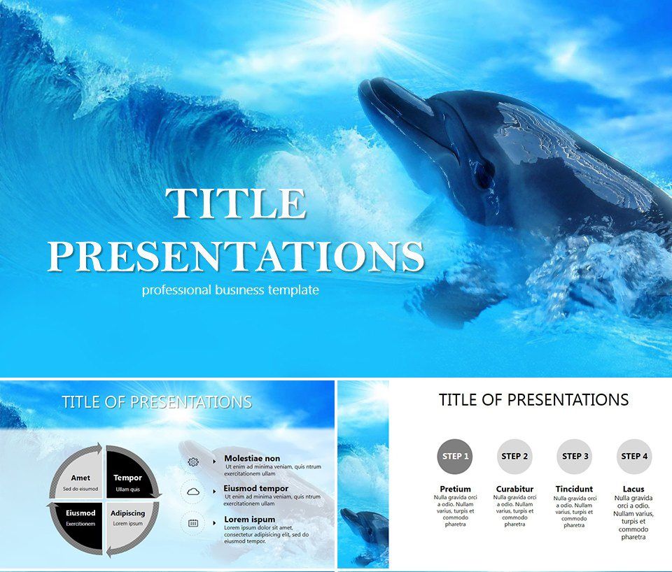 Dolphin therapy PowerPoint templates