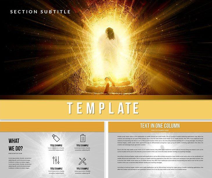 Easter Powerpoint Template Resurrection Themed Designs For Presentation 