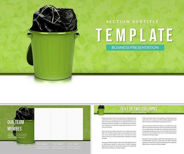 Garbage Disposal PowerPoint Template: Presentation