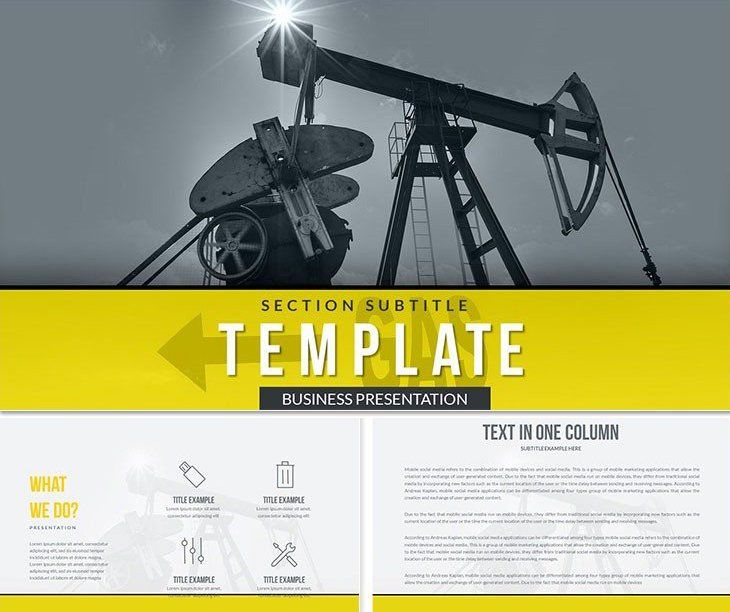 Extraction Oil and Gas PowerPoint Template