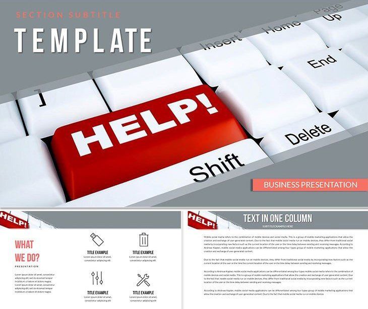 Online Help Center PowerPoint templates