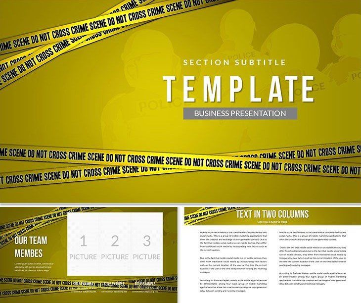 Criminal Case PowerPoint template