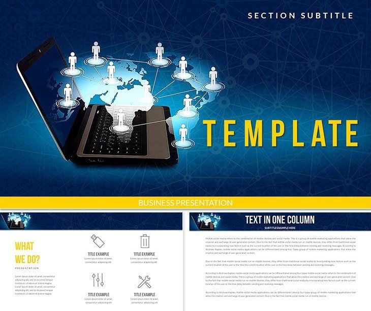 Computer Networking and Telecommunication PowerPoint templates