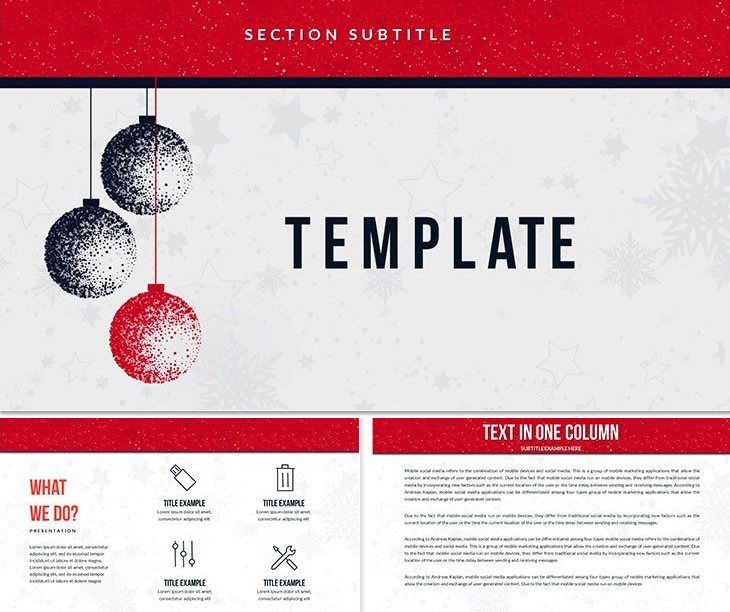Christmas Holiday Background PowerPoint templates | ImagineLayout.com