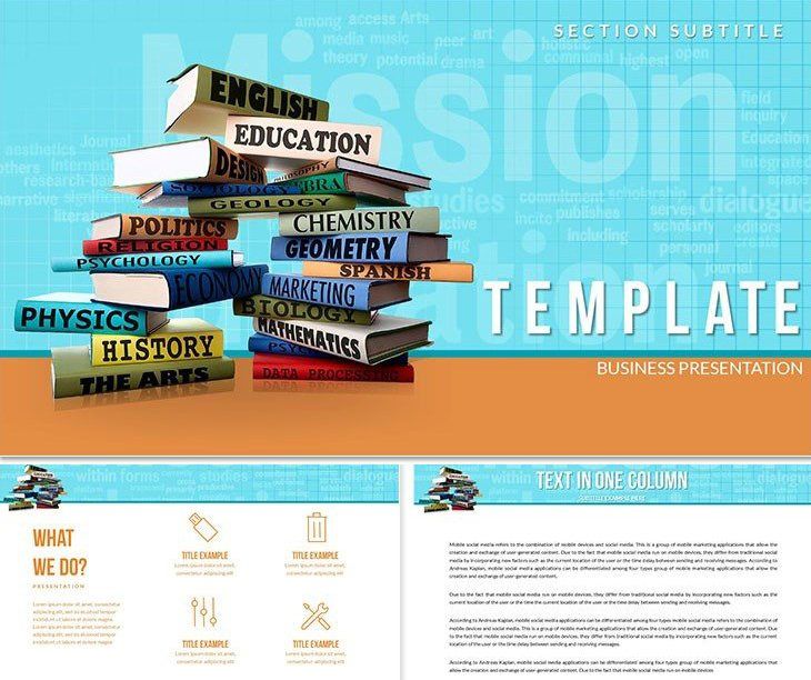 Online Books PowerPoint templates | ImagineLayout.com